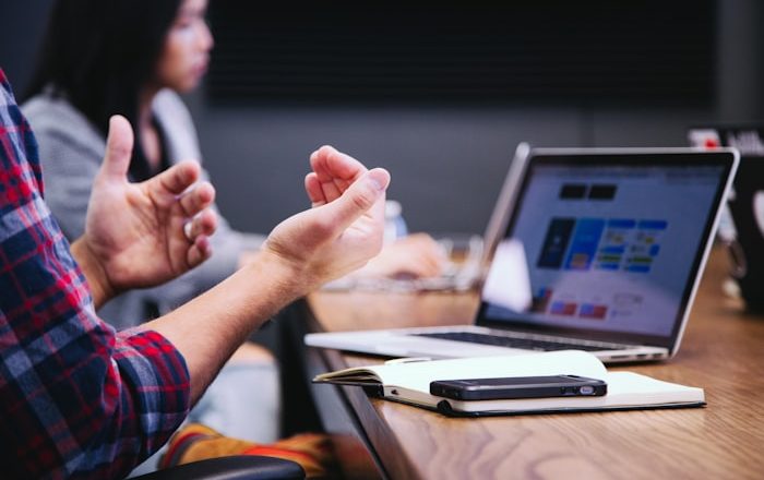 Creative team planning brand and content